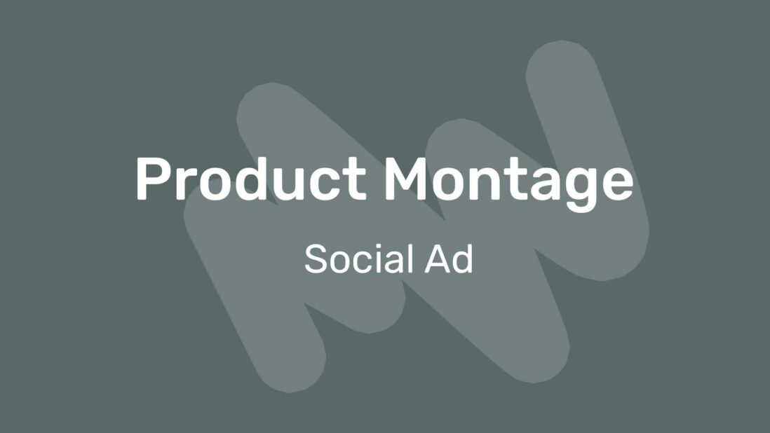 Product montage social ad video template
